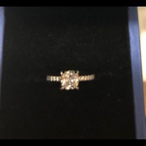 Italo White Simulated Sapphire Ring